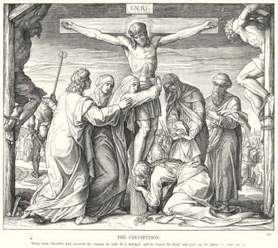 Ukrzyżowanie (rycina) autorstwa Julius (after) Schnorr von Carolsfeld