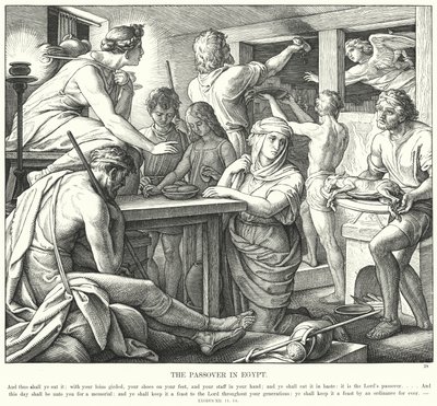 Pascha w Egipcie (rycina) autorstwa Julius (after) Schnorr von Carolsfeld