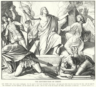 Zmartwychwstanie Chrystusa (rycina) autorstwa Julius (after) Schnorr von Carolsfeld