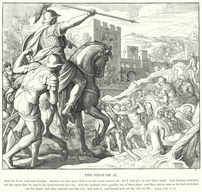 Oblężenie Ai (rycina) autorstwa Julius (after) Schnorr von Carolsfeld