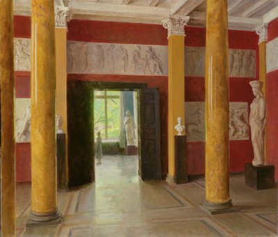 Sala Kolumnowa w starej części hamburskiej Kunsthalle, 1928 autorstwa Julius August Friedrich Theodor von Ehren