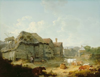 Gospodarstwo, Otford, Kent autorstwa Julius Caesar Ibbetson