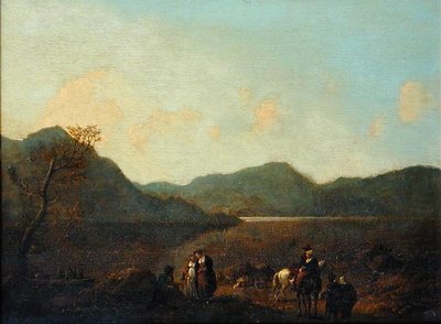 Prom Martindale, Ullswater (olej na płótnie) autorstwa Julius Caesar Ibbetson