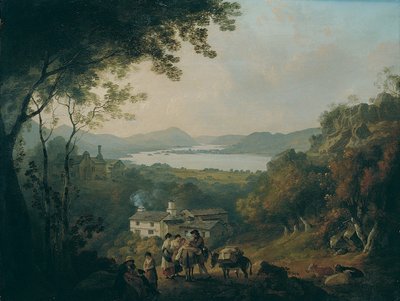 Windermere z Troutbeck autorstwa Julius Caesar Ibbetson