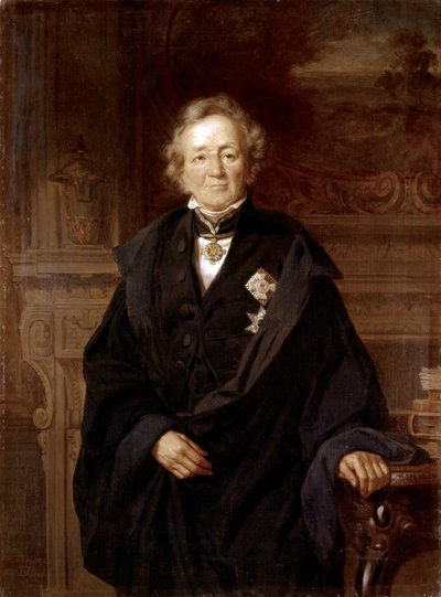 Leopold von Ranke : Portret 1868 (olej) autorstwa Julius Friedrich Anton Schrader