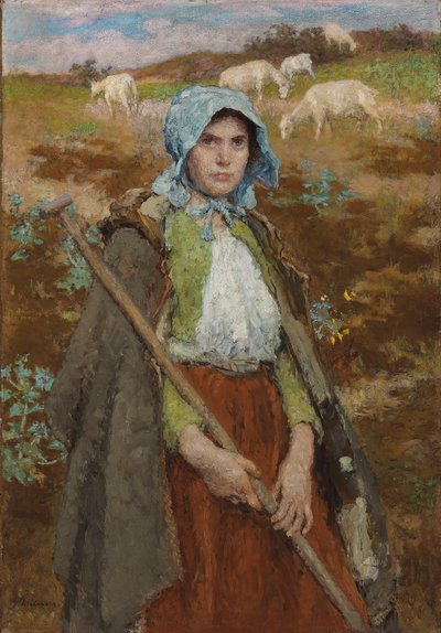 Pasterz (olej na płótnie) autorstwa Julius Gari Melchers