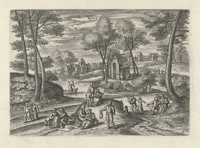 Może Maivs (tytuł na obiekcie) Dwanaście miesięcy (tytuł serii) autorstwa Julius Goltzius