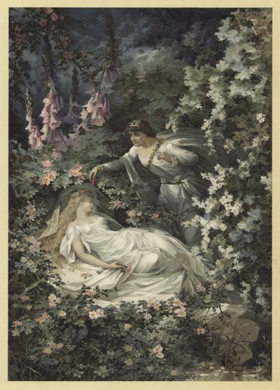 Ilustracja do Snu nocy letniej (chromolitho) autorstwa Julius Hoeppner