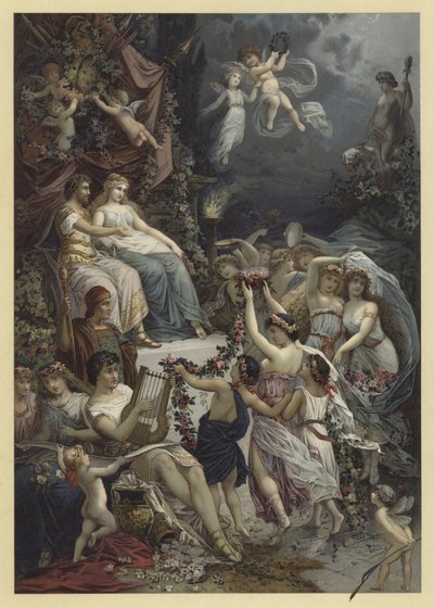 Ilustracja do Snu nocy letniej (chromolitho) autorstwa Julius Hoeppner