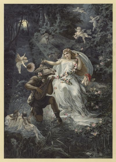 Ilustracja do Snu nocy letniej (chromolitho) autorstwa Julius Hoeppner