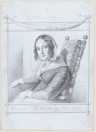 Paulina, Żona Artysty autorstwa Julius Hubner