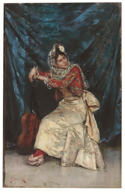 Gitarzysta autorstwa Julius Leblanc Stewart