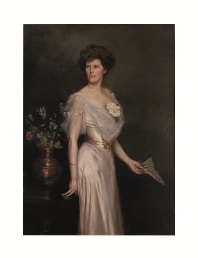 Kobieta z wachlarzem: portret pani Antonii Yznagi Stewart autorstwa Julius Leblanc Stewart