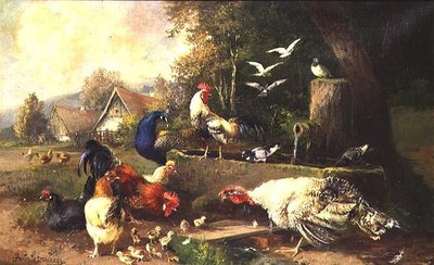 Drób przez pompę autorstwa Julius Scheuerrer