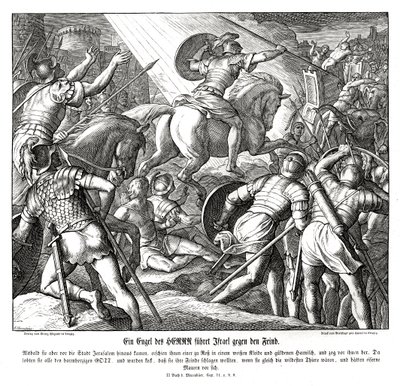 Anioł prowadzi Izraelitów, 2 Machabeuszy autorstwa Julius Schnorr von Carolsfeld