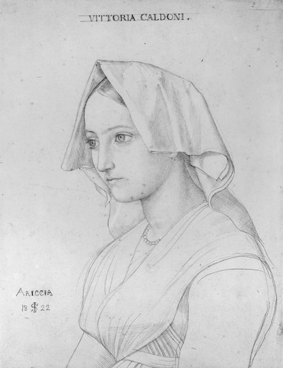Portret Vittorii Caldoni autorstwa Julius Schnorr von Carolsfeld