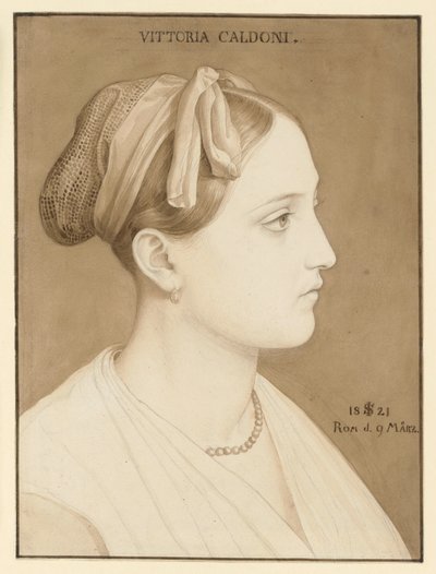 Portret Vittorii Caldoni autorstwa Julius Schnorr von Carolsfeld