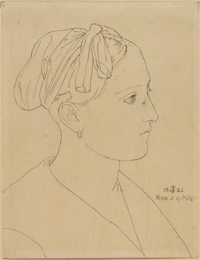 Popiersie Rzymianki - Vittoria Caldoni autorstwa Julius Schnorr von Carolsfeld