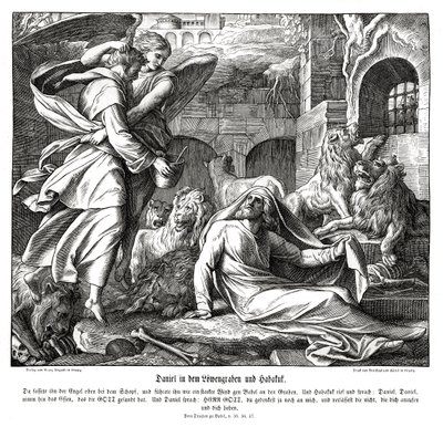 Daniel i lwia den autorstwa Julius Schnorr von Carolsfeld
