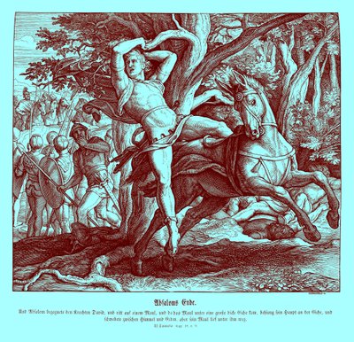 Śmierć Absaloma, 2 Samuela autorstwa Julius Schnorr von Carolsfeld