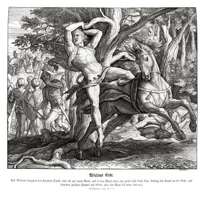 Śmierć Absaloma, 2 Samuela autorstwa Julius Schnorr von Carolsfeld