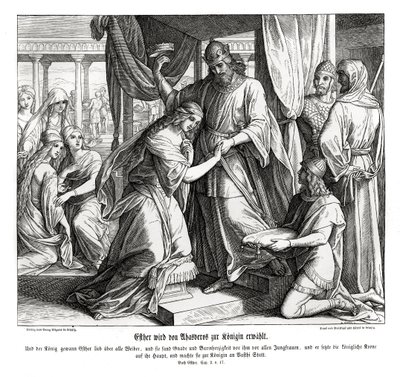 Estera zostaje królową, Esther autorstwa Julius Schnorr von Carolsfeld
