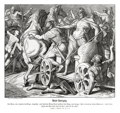 Upadek Achaba autorstwa Julius Schnorr von Carolsfeld