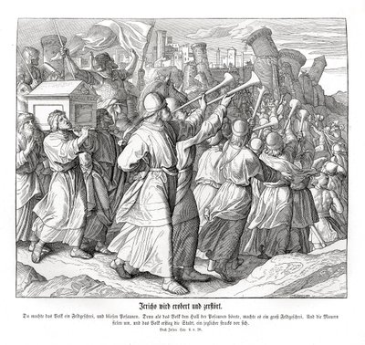 Upadek Jerycha, Jozue autorstwa Julius Schnorr von Carolsfeld