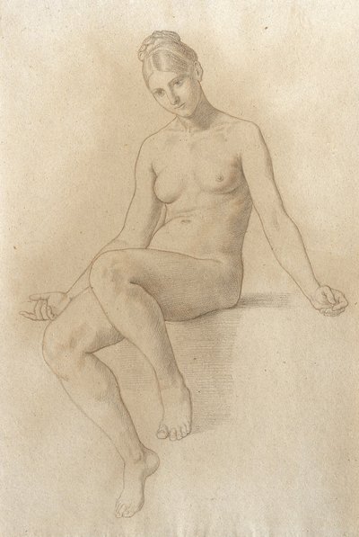 Kobieta nago autorstwa Julius Schnorr von Carolsfeld