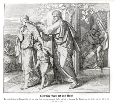 Hagar i Ismael zostają odesłani, Genesis autorstwa Julius Schnorr von Carolsfeld