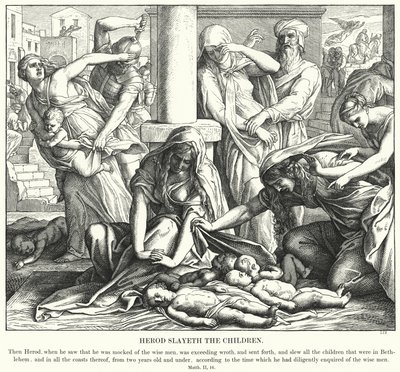 Herod zabija dzieci autorstwa Julius Schnorr von Carolsfeld