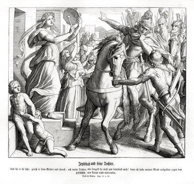 Jefte i jego córka Sędziowie autorstwa Julius Schnorr von Carolsfeld