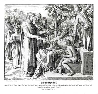 Praca jest nagrodzona, Job autorstwa Julius Schnorr von Carolsfeld