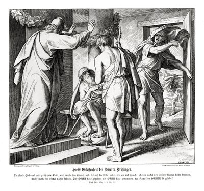 Próby Joba, Job autorstwa Julius Schnorr von Carolsfeld