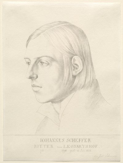 Johann Ewangelista Scheffer von Leonhardshoff autorstwa Julius Schnorr von Carolsfeld