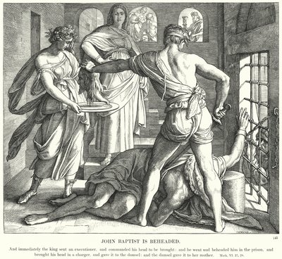 Jan Chrzciciel zostaje ścięty autorstwa Julius Schnorr von Carolsfeld