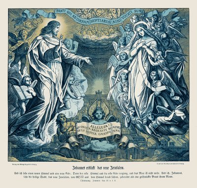 Janowa wizja nowej Jerozolimy, Objawienie autorstwa Julius Schnorr von Carolsfeld