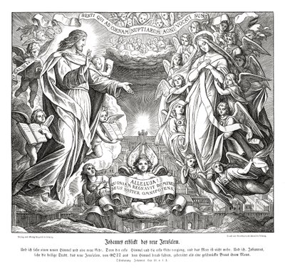 Janowa wizja nowej Jerozolimy, Objawienie autorstwa Julius Schnorr von Carolsfeld