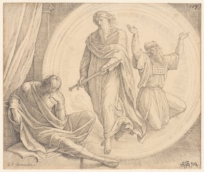 Juda Machabeusz ujrzał wizję autorstwa Julius Schnorr von Carolsfeld