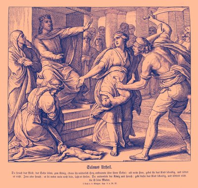 Wyrok Salomona autorstwa Julius Schnorr von Carolsfeld