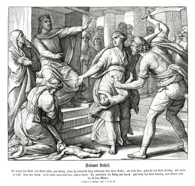 Wyrok Salomona autorstwa Julius Schnorr von Carolsfeld