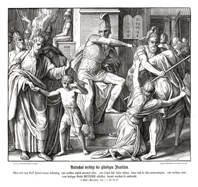 Prześladowania Izraelitów przez Antiocha autorstwa Julius Schnorr von Carolsfeld