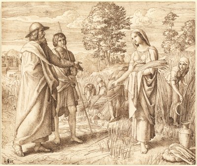 Rut i Booz autorstwa Julius Schnorr von Carolsfeld