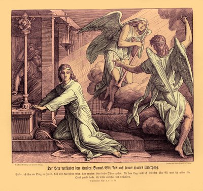 Samuel otrzymuje proroctwo o śmierci Helego autorstwa Julius Schnorr von Carolsfeld