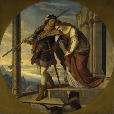 Pożegnanie Zygfryda z Krymhildą autorstwa Julius Schnorr von Carolsfeld