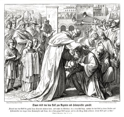 Szymon zostaje mianowany arcykapłanem autorstwa Julius Schnorr von Carolsfeld