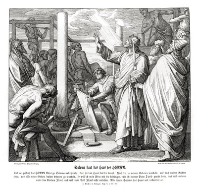 Salomon buduje dom Pana autorstwa Julius Schnorr von Carolsfeld