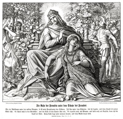 Piosenka solomona autorstwa Julius Schnorr von Carolsfeld