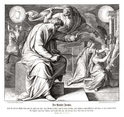 Prorok Jeremiasz autorstwa Julius Schnorr von Carolsfeld
