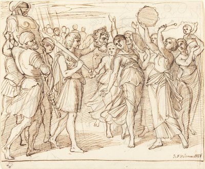 Triumf Dawida autorstwa Julius Schnorr von Carolsfeld